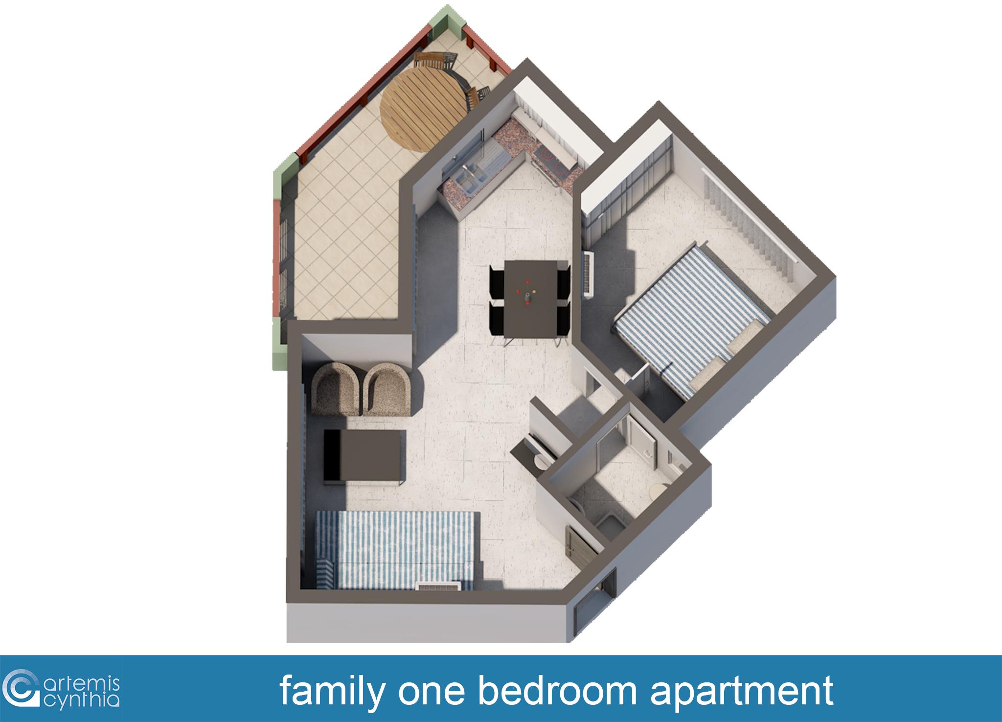 Superior Appartement met 1 Slaapkamer